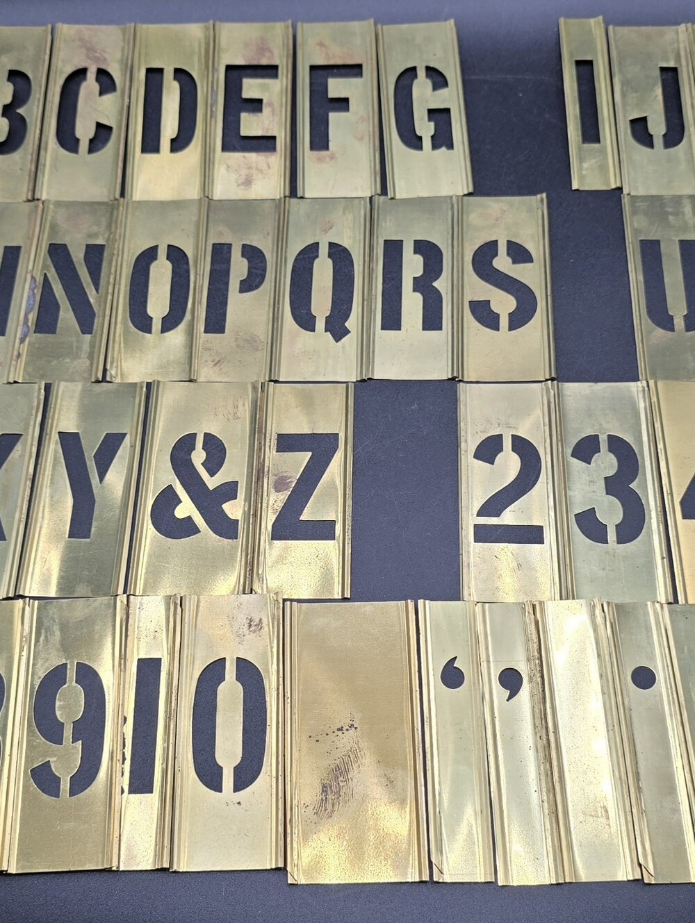 Brass 2" Stencil Set